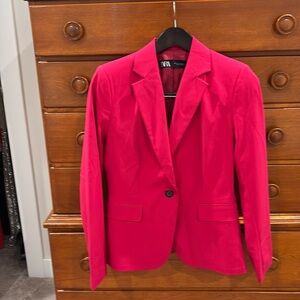 Zara size 4 blazer in bright pink